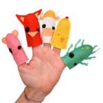 Collezione di simpatici burattini a mano per bambini | Vettore Gratis